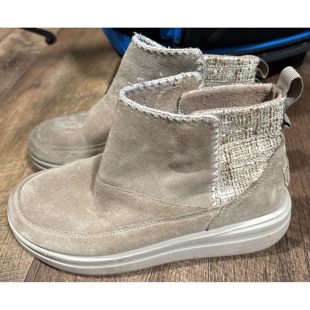 Hey Dude Women's Mel Suede Slip On Ankle Booties Size 6